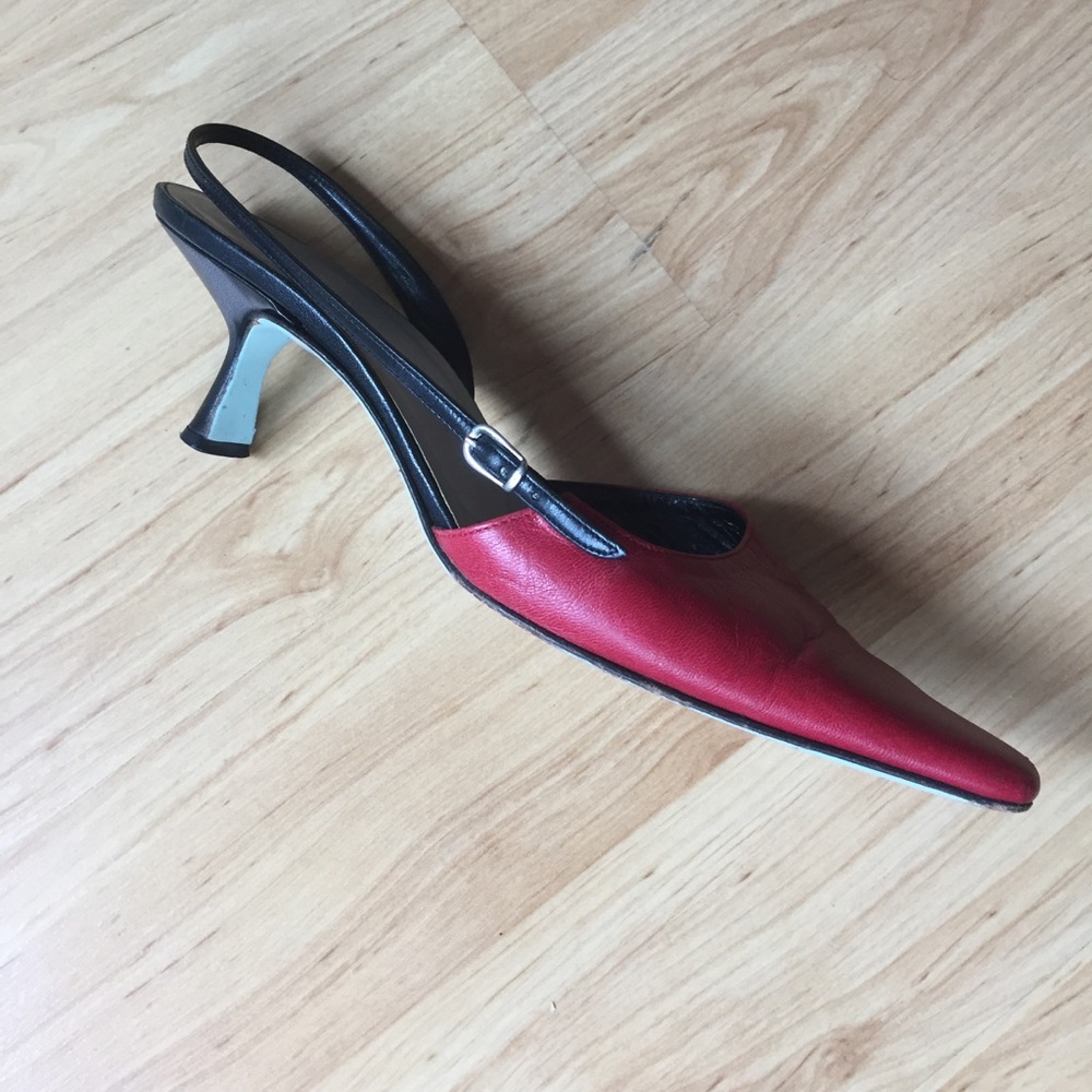 Cynthia Rowley Red Slingback Heels